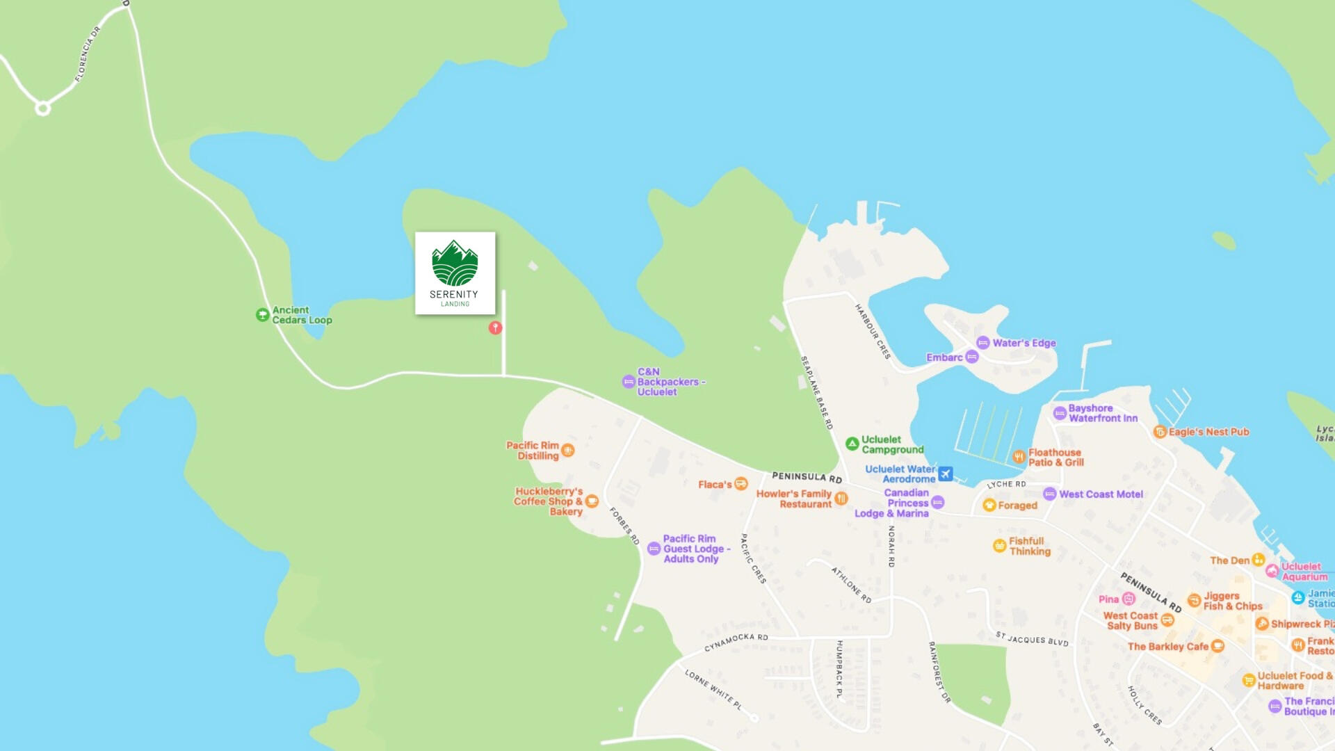 221 Minato Rd, Ucluelet BC Map